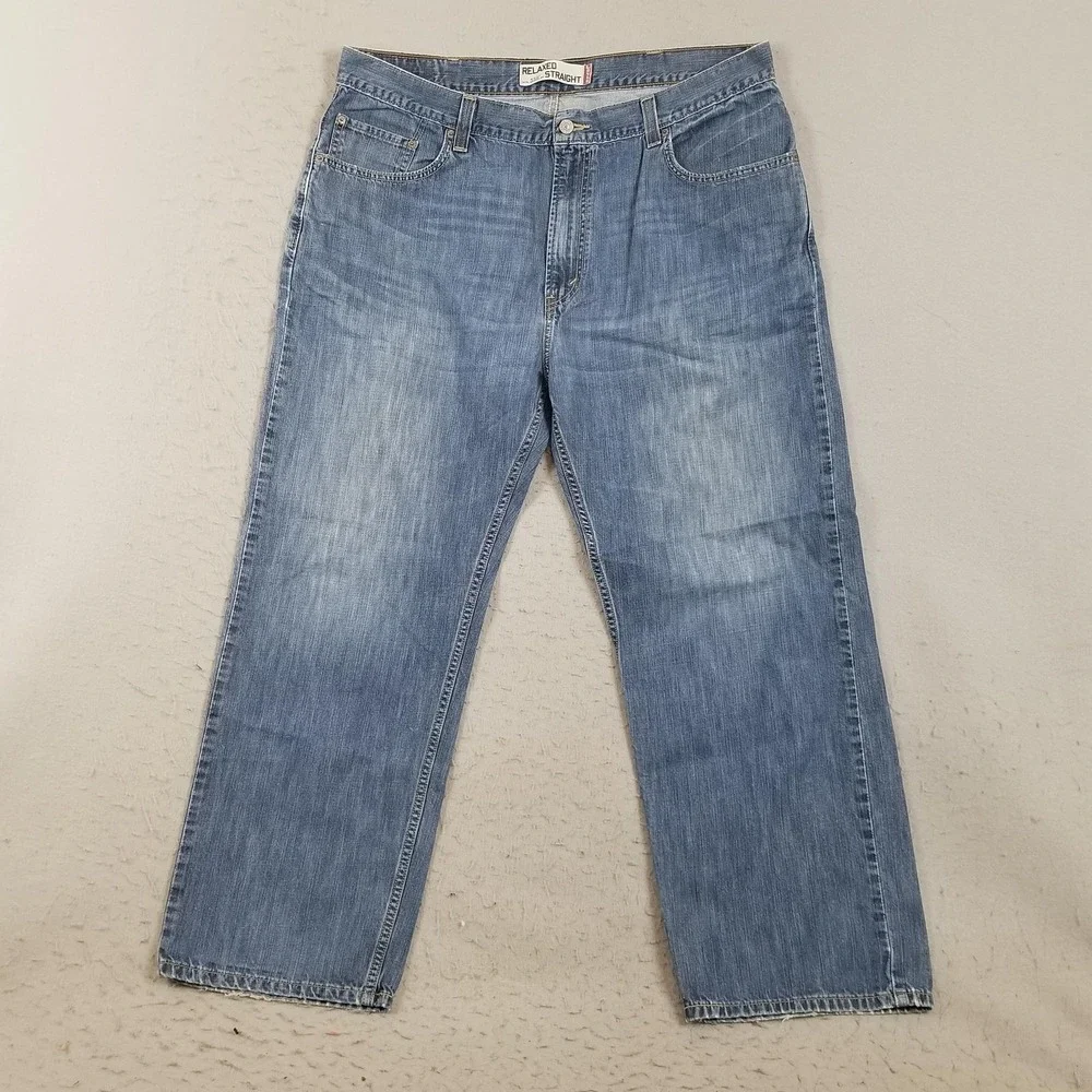 Levis 559 Relaxed Straight Jeans Mens 40x30 Blue Medium‎ Wash Denim Pants